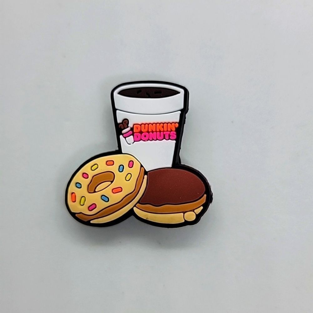 🎈5/$10🎈 PATCHES..CROC CHARMS.. Dunkin Donuts..